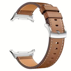 TEMU Samsung Galaxy Watch 8 및 8 Classic용 합성 가죽 스트랩 (40mm, 44mm, 46mm 사이즈). 남녀 모두에게 적합한 스타일리시한 버클 손목 밴드, Samsung Watch 8 Classic 및 8 스마트워치 액세서리.