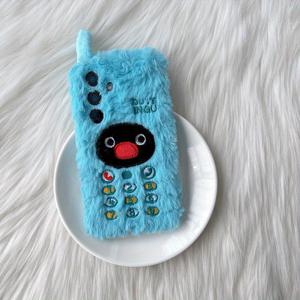 TEMU 삼성 갤럭시 모델용으로 설계된 블루 폰 케이스는 S5, S6E, S7, S8, S9 플러스, S10 울트라, S21E, S22를 포함합니다. 따뜻하고 푹신한 3차원 디자인으로 크리스마스나 발렌타인데이 선물로 좋습니다