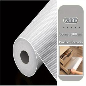 TEMU EVA 미끄럼 방지 선반 라이너 1롤 - 강력한 미끄럼 방지 서랍 & 캐비닛 보호대, 스크래치 방지, 간편한 절단 모서리, 주방, 욕실, 옷장, 가정 정리, 임차인용 - 내구성 있는 표면 보호, 주방 정리, 부드러운 질감