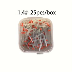 TEMU 25개 석영 섬유 유리 막대 - 나사산 매트 표면, 투명, 파란-노란 나사산 끝, 내구성 산업용 소재, 정밀 응용, 직사각형 막대 디자인, 정밀 공학, 현대적 외관, 고품질 구조