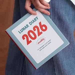 TEMU 아메리칸 인디고 2026 스케줄 북 - 심플한 인스 스타일 레트로 노트, 가로선 주간 계획, 종이, 깃털 없음, 일상 정리, 데일리 플래너 | 레트로 노트 | 종이 노트, 플래너 노트북