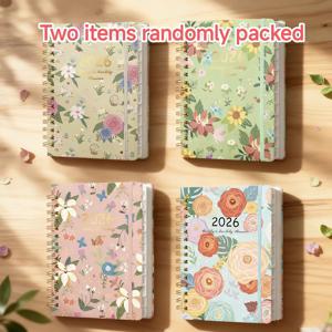 TEMU 랜덤 힐링 플로럴 플래너 2026 - 아름다운 일러스트 다이어리, 주간 저널, 여자친구나 친구를 위한 생일 선물, 깜짝 랜덤 디자인, 사무실과 학교에 적합, 크리스마스 선물