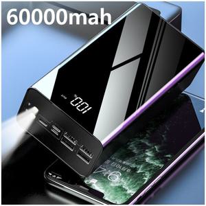 TEMU 대용량 60,000mAh 파워뱅크, PD22.5W 2.1A FAST CHARGING,4개 출력, 3개 입력, 올인원 캠핑 파워뱅크 (여행, 중추절, 연말 선물로 최적)|보조배터리