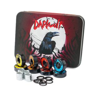 TEMU 8개 스케이트보드 베어링 세트 - 608RS ABCE-11, 롱보드 & 롤러블레이드용 부드럽고 내구성, 클래식 아이언 박스 포장 및 보너스 슬리브 개스킷 포함