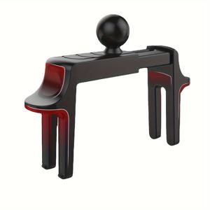 TEMU 모바일 폰 홀더용 범용 17mm 볼 헤드 차량용 에어 벤트 클립, GPS 및 기타 액세서리용 360도 회전 기능 제공.