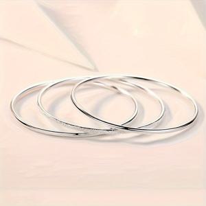 TEMU 세련되고 우아한 무광 브레이슬릿 3종 세트. 어버이날, 발렌타인데이 또는 가족 모임 선물로 완벽합니다.