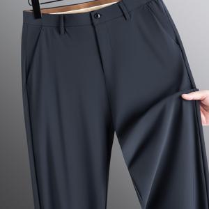 TEMU 포르테이 아이스 슬리키 파이버 쿨 퀵드라이 통기성 25 여름 신상 슬림핏 고신축 무주름 남성 캐주얼 팬츠 3F5344041233