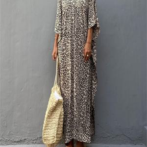 TEMU 여성용 루즈핏 여름 비치 카프탄 커버업, 해변 휴가, 비치 드레스, 비키니 수영복에 적합