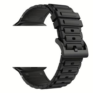 TEMU 애플워치 울트라 2 49mm 남성용 밴드, 스테인리스 스틸 커넥터가 있는 러그드 스트랩, 아이워치 울트라 울트라2 시리즈 10/9/8/SE 2/7/6/5/4 49mm/46mm/45mm/44mm 호환