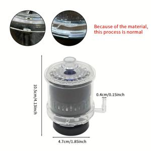 TEMU 5-20갤런 탱크용 공기 구동 스펀지 필터 1개 - 투명 디자인의 헤비듀티 바이오 버블 필터로 맑은 물을 위한 베타, 새우 및 어린 생식에 이상적인 수족관 필터