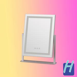 TEMU LED 스마트 메이크업 미러 15.4/19.7인치 초고화질 미러 표면, 전체 길이 조절 가능한 컬러 체인징 LED 스트립, 고휘도 금속 프레임, 터치 컨트롤, USB 전원 5V, 침실, 드레싱룸, 화장대, 테이블탑 또는 벽걸이용 다목적|전신거울