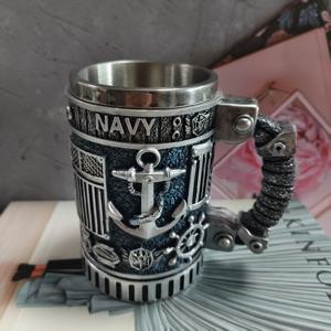 TEMU 스테인리스 스틸 내부 라이닝과 레진 외장 쉘로 제작된 세련되고 내구성이 뛰어난 커피 머그. 아빠 또는 남자친구를 위한 완벽한 선물로, 패션과 실용성을 융합시킨 독특한 음료 용기입니다.