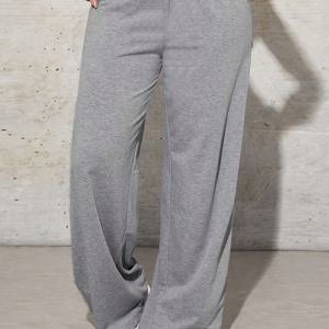 TEMU 여아용 캐주얼하고 스타일리시한 와이드 레그 팬츠 (레터 프린트, 니트 벨트 포함), 가을/겨울에 완벽, 파티, 피크닉, 외출에 적합, 선물용으로 이상적, 야외 활동에 적합