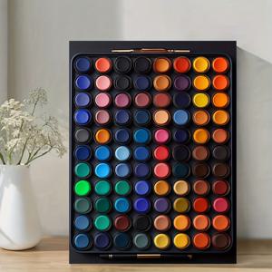 TEMU [2D 플랫] 1pc 프레임 캔버스 그림, 29.97x39.88cm - 펜과 클립이 있는 화려한 물감 팔레트, 실내/실외 예술 그리드 디자인을 위한 휴대용 스케치 팔레트, 실외 예술 용품 | 화려한 예술 작품 | 나무 프레임 캔버스, 물감 그림 용품 2D 플랫 LQJ02