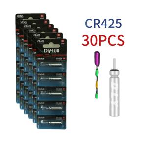 TEMU CR425 배터리 장시간 사용 가능한 내구성 야외 낚시 장비 전용 전원 공급기, 휴대용, 안전하고 안정적이며 장시간 사용 가능, 야간 낚시|보조배터리