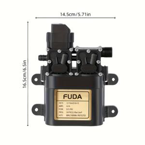 TEMU 1개 듀얼 모터 내장 압력 스위치 워터 펌프 - 헤비듀티, 휴대용 미니 전기 펌프 (해양, 산업, 수족관, 수영장용) - 컴팩트 디자인, 쉬운 설치 브래킷, 슬림한 원통형 구조, 내구성 다이어프램, 해양 장비