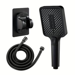 TEMU 3단 가압 샤워기 헤드, 가압 샤워 욕실 강력 대형 핸드헬드 , 샤워 전용
