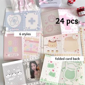 TEMU 카드 홀더 접이식 카드 포장 재료 세트, 메시지 카드, 선물 포장 카드, 인사말 카드 - 응원 선물, 문구류 액세서리, 교환 엽서, 스티커, 사진 보호, 디스플레이 배경, 소품, 사무용품, 수제 공예, 홈 오거나이저에 적합