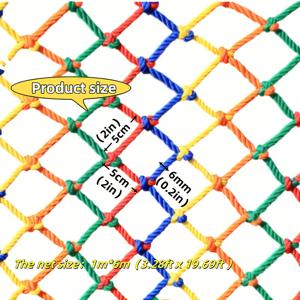 TEMU 다용도 폴리에스터 안전망 1개, 39.37인치×236.22인치, 낙하 방지 메쉬, 보호용 계단 발코니 가드 창문 잠금망, 사육용 색상 보안 보호 명승지 장식용 펜스 장벽, 실내외 장식, 가정용 벽 보호, 경기장 난간, 발코니 계단 가드레일, 자동차 화물 포장, 고양이 스크래쳐, 등반용 그물망