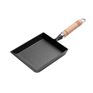 TEMU 주철 사각 프라이팬, 타마고야키 일본식 오믈렛팬/계란팬, 직사각형 미니 프라이팬 철제 오믈렛팬