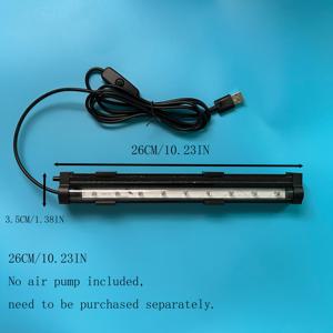 TEMU USB 다이빙 수족관 조명 - IPX8, 산소 공급용 버블홀 및 화려한 그라데이션 기능이 있는 에너지 절약형 어항 램프