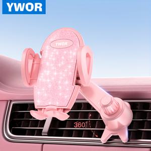 TEMU YWOR 휴대폰 홀더: [막히지 않는] 에어벤트용 휴대폰 마운트, 아이폰 및 스마트폰용 [두꺼운 케이스 호환] 핸즈프리 자동 휴대폰 스탠드|핸드폰케이스|휴대폰케이스|핸드폰거치대