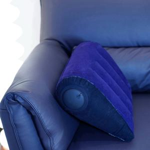 TEMU 삼각형 인플레이터블 베개 - 가볍고 휴대하기 쉬운 다중 자세 지원, 손세탁 전용, 사계절 휴대가 편리한 여행용 목베개 | 모던 디자인과 스티치 텍스처