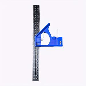 TEMU 30cm 정밀 마킹 직각자 45/90도 홀 앵글자 산업용 스크라이버 마킹 게이지 원 그리기 목공용