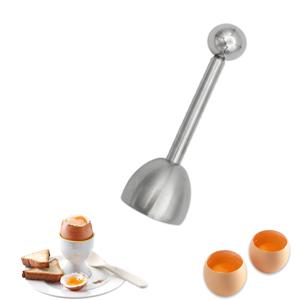 TEMU 스테인리스 스틸 계란 토퍼 오프너 & 껍질 분리기 - 인체공학적 손잡이가 있는 강력한 수동 계란 커터, 단단/부드러운 계란, 주방, 부활절 요리용