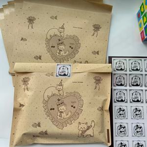 TEMU 50개 부드러운 고양이 테마 선물 가방, 빈티지 스티커 포함, 결혼식, 생일, 기념일, 브라이덜 샤워 파티, 추수감사절, 크리스마스 선물 포장 및 다양한 휴일 행사에 적합하며 우아하게 디자인된 패턴이 특징입니다.