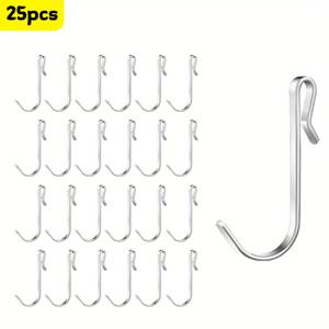 TEMU 헤비 듀티 스테인리스 스틸 J-후크 - 퀵 릴리스 클램프, 와이어 랙, 선반 및 싱크대 그레이트에 적합 - 주방, 침실 및 사무실에서 사용하기에 유연한 J-후크