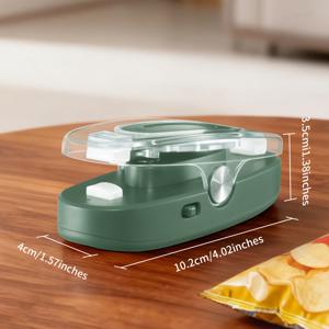 TEMU 3 in 1 상업용 실러, USB C 충전식, 휴대용 비닐 봉투 재밀봉기, 날카로운 절단 날, LED 충전 및 사용 표시등, 원버튼 전원 스위치, 냉장고에 부착하여 보관 가능