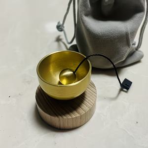 TEMU 1개 미니 옴 벨 - 휴대용 명상 소리 벨, 요가, 차크라 힐링, 릴랙스용 젠 튜닝, 요가 수련자, 사운드 힐러, 영적 선물, 명상 및 세션용 컴팩트 옴 벨