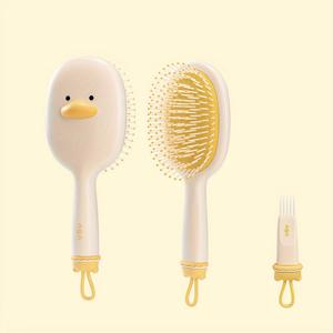 TEMU 여성용 에어 쿠션 빗 마사지 롱 헤어 컬링 도구, 가정용 정전기 방지 플러피 빗, 에어백 빗