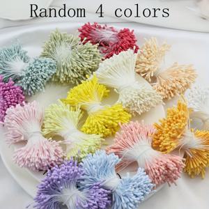 TEMU 1400개 4색상 매트 폴리에스터 꽃봉오리 & 하트 - 결혼식 부케용 핸드메이드 리얼리스틱 DIY 공예 재료, 신부 헤어 액세서리, 홈 데코, 웨딩 플라워, 장식 공예, 자연스러운 질감 공예