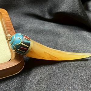 TEMU 빈티지 감성의 핸드메이드 뿔 모양 펜던트, 다용도 울프 투스 디자인, 남녀공용 스타일. 데일리 웨어 및 생일 선물로 이상적