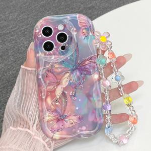 TEMU 폰 케이스: 스타일리시하고 두꺼운 충격 방지 폰 케이스, 독특한 디자인과 귀여운 프린트, 랜야드 체인 포함, 애플 시리즈 11121314151617프로맥스, 삼성 시리즈 A05/A15/A25/A35/A55/S23/S24울트라/S25울트라용