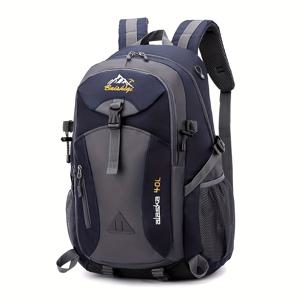 TEMU 40L 대용량 경량 하이킹 백팩 - 내구성 강화, 조절 가능한 어깨끈 & 지퍼 잠금 - 아웃도어 캠핑 여행 백팩, 하이킹, 사이클링에 적합