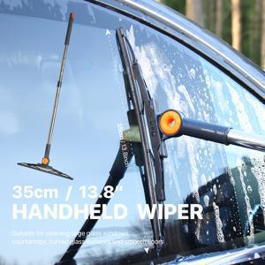 TEMU 1개, 봄 신제품 35cm/50cm 아크 유리 스퀴지, 휴대용 비 오는 날용 비 와이퍼, 모든 계절에 사용할 수 있는 유니버설 제품, 차량 유리 청소, 차체 표면 물방울, 가정용 단단한 나무 바닥 물방울, 주방 또는 욕실, 샤워실, 세탁실, 물방울, 샤워실 아크 유리 스퀴지, 거울 유리 물방울, 거실, 침실 유리 창문 청소