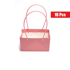 TEMU 10개, 크래프트 종이 핸드백, 보케트 백, 꽃 포장 백, 생일 파티 선물 백, 파티 소형 선물, 생일 장식, 파티 선물 장식, 결혼 장식, 파티 용품, 어머니의 날, 아버지의 날, 학교로 돌아가는 시즌, 졸업 시즌, 데이, 결혼 시즌 등 모든 상황에 적합합니다.