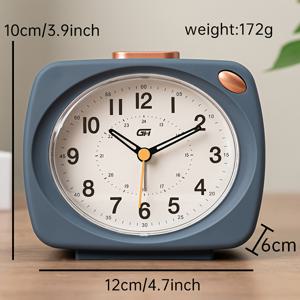 TEMU 현대 침실 알람 시계, Snooze 및 야간 조명 기능, 조용한 작동, 침대 옆, 사무실, 또는 기숙사에 적합 - 학생에게 필수, 1개의 배터리로 작동, 포함되지 않음