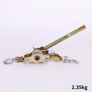 TEMU 2톤 케이블 윈치 풀러, 2개의 견고한 후크, 강화 강철 와이어, 듀얼 메탈 기어 케이블 래칫 풀러