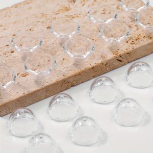 TEMU 22mm/80개 투명 해파리 모양 아크릴 구슬, 보석 만들기용, DIY 목걸이, 폰참, 풍경, 귀걸이 & 헤어 액세서리