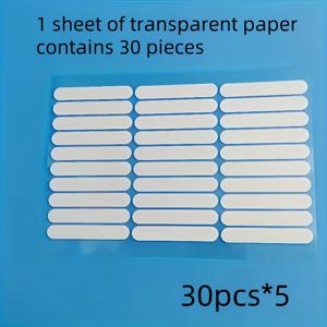 TEMU 150개 네일 아트 디스플레이 스티커, 양면 투명 접착 테이프 매니큐어 쇼케이스용