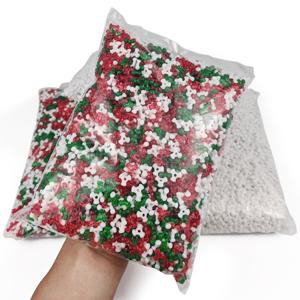 TEMU 100-500개 10mm 크리스마스 빨간색 초록색 흰색 삼각형 뼈 비즈 - 주얼리 제작, 목걸이, 팔찌, 귀걸이, 키체인, 휴대폰 스트랩, 자동차 걸이 장식용 불규칙 스페이서 비즈, 주얼리 제작용 비즈, 공예 용품