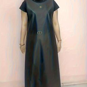 TEMU PU 경량 주방 앞치마 | 뛰어난 드레이프, 부드러운 질감, 무릎 길이, 민소매, 단색, 비투명, 주방, 낚시, 사계절 야외 작업, 식당 및 수산업에 적합