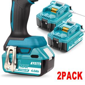 TEMU 마키타 18V 4.0Ah 리튬 이온 교체 배터리용 65W Type-C 고속 충전 | BL1840 BL1830 BL1850 BL1860 LXT 무선 공구 호환, LED 전원 디스플레이 & 안전 인증