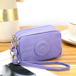 TEMU 우아한 빈티지 스타일 동전 지갑 - 3가지 지퍼 디자인, 넉넉한 용량, 카드 홀더, 휴대용 키체인 보관 가방, 여성용으로 적합, 이상적인 크리스마스 선물, 가정 및 사무실용, 나일론 소재, 사무실 용품 | 빈티지 동전