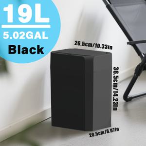 TEMU 모던 디자인 터치리스 , 용량 3.43갤런 및 5.02갤런, 부드러운 뚜껑 및 모션 센서 자동 작동 기능 포함. 컴팩트하고 슬림한 디자인, 플라스틱 재질, 냄새 방지 기능, AA 배터리 2개 포함 (미포함)|쓰레기통|음식물쓰레기통