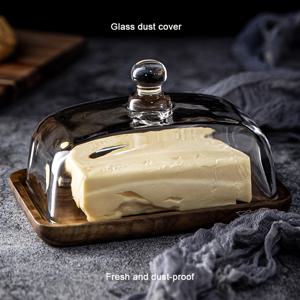 TEMU 티크우드 버터 디쉬 - 빈티지 라운드 우드 웨딩 케이크 스탠드, 디저트 플레이트, 식탁, 웨딩 & 서빙 트레이 - 티크우드 스낵 디스플레이 플레이트 (케이크, 과일, 페이스트리용)